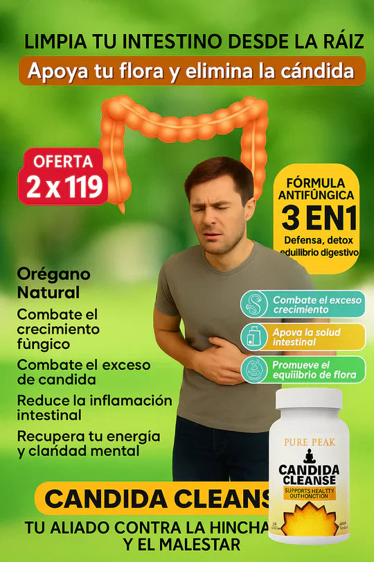 CÁNDIDA CLEANSE - OFERTA 3X1 SOLO POR HOY
